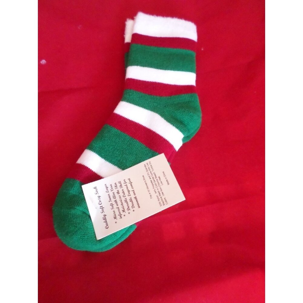 1 Pair Cozy Double Layer Aloe Infused Women Crew Cuddly Comfy Soft Sock 4-10